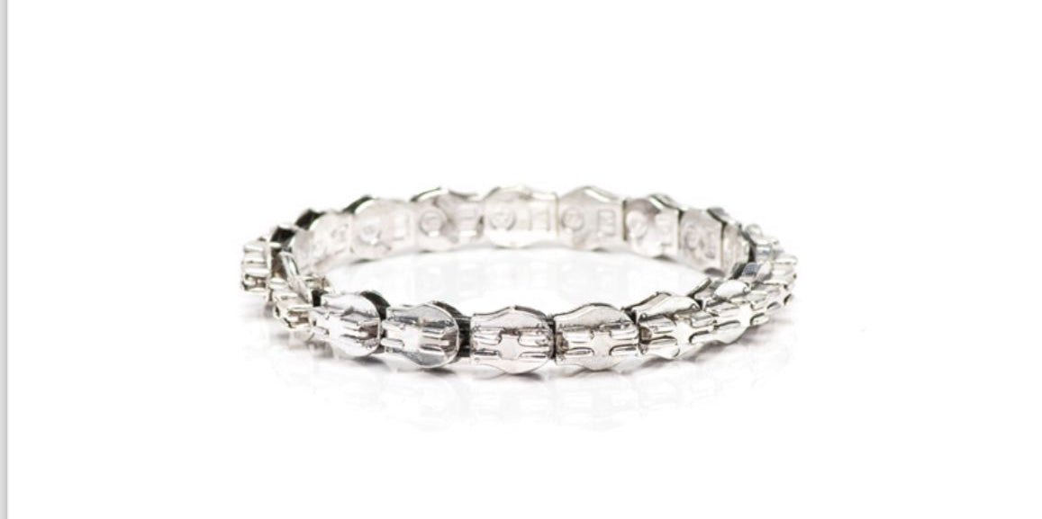 Bracciale acciaio zip