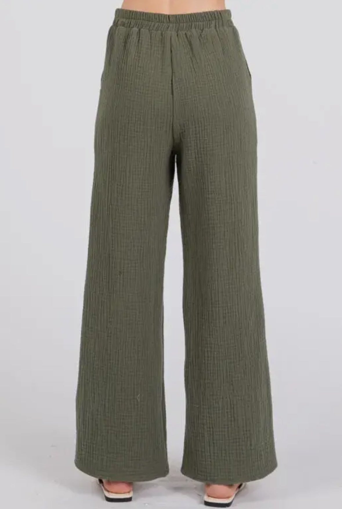 Pantaloni in tripla garza (+ colori)