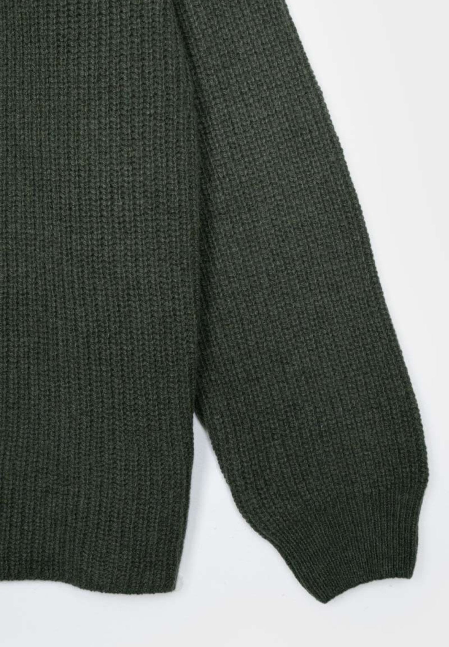 Cardigan verde in Cashmere rigenerato RIFO’