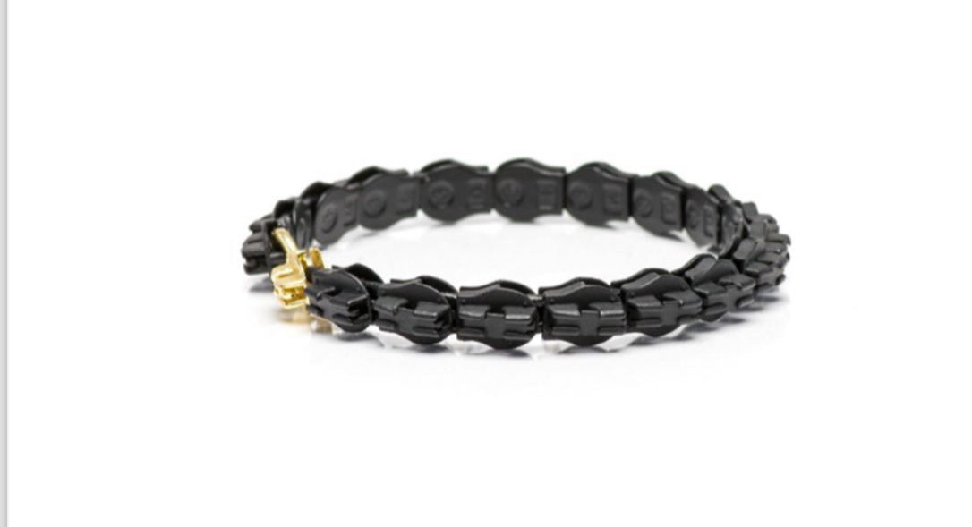 Bracciale zip nero
