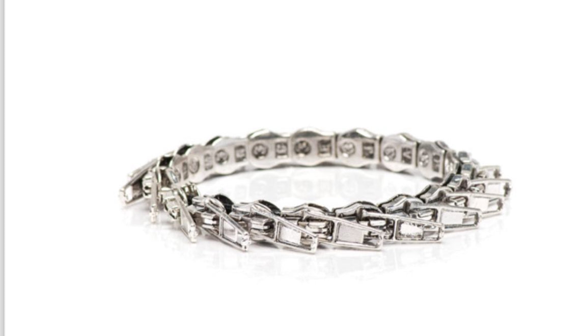 Bracciale acciaio zip