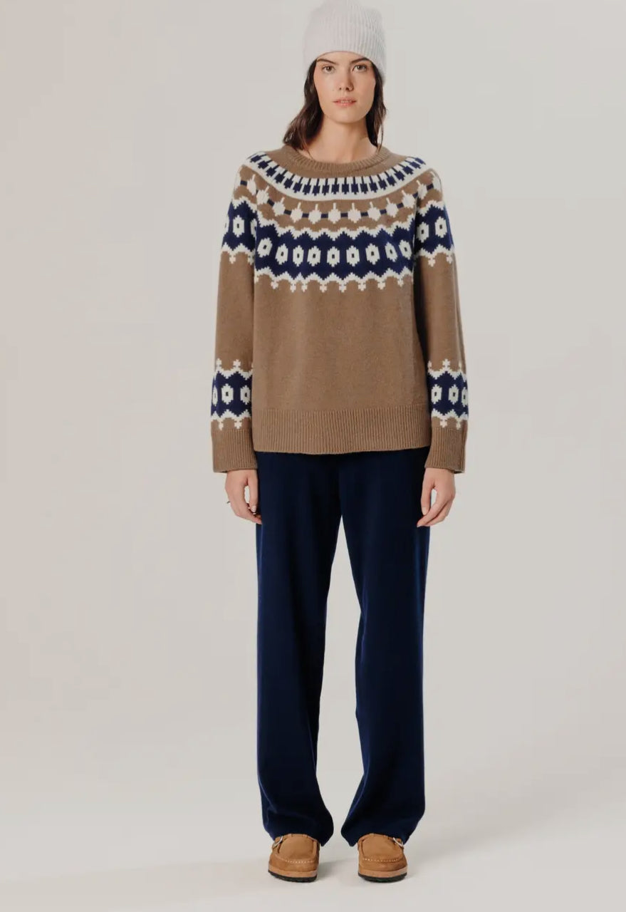 Pull in cashmere jacquard