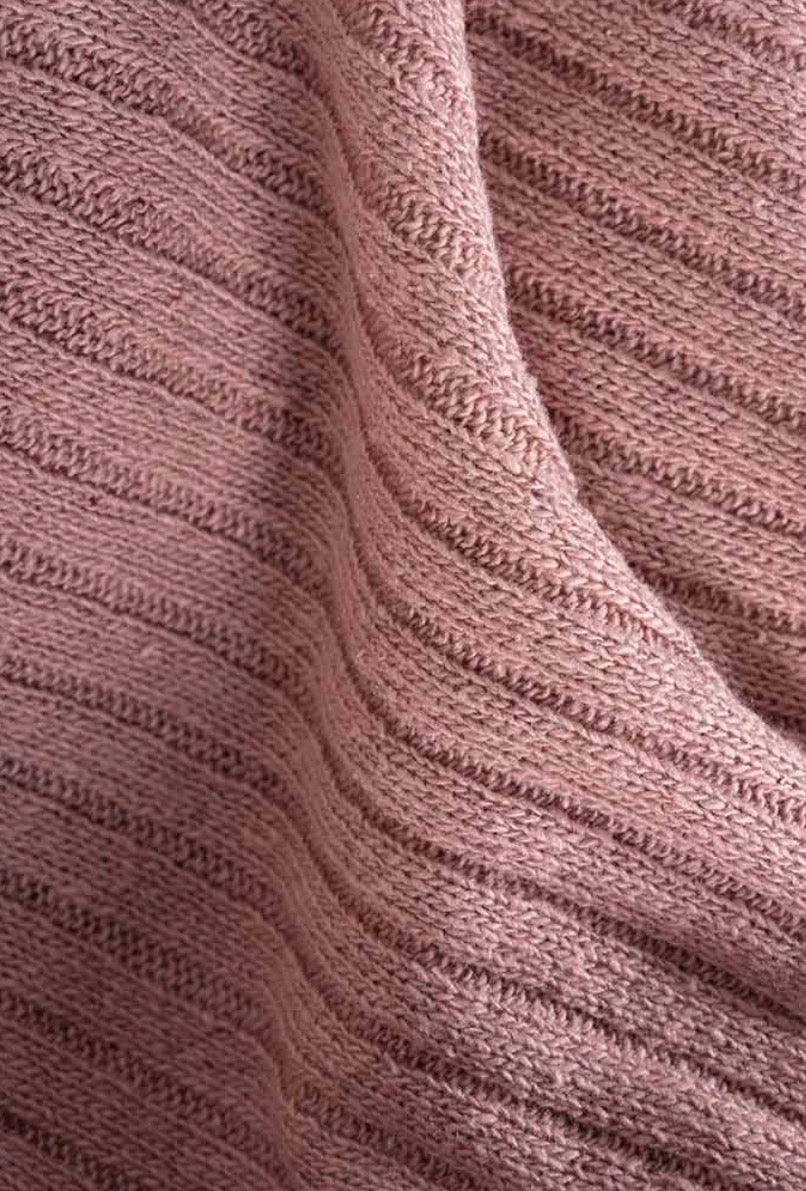 Cardigan rosa in seta rigenerata Rifò