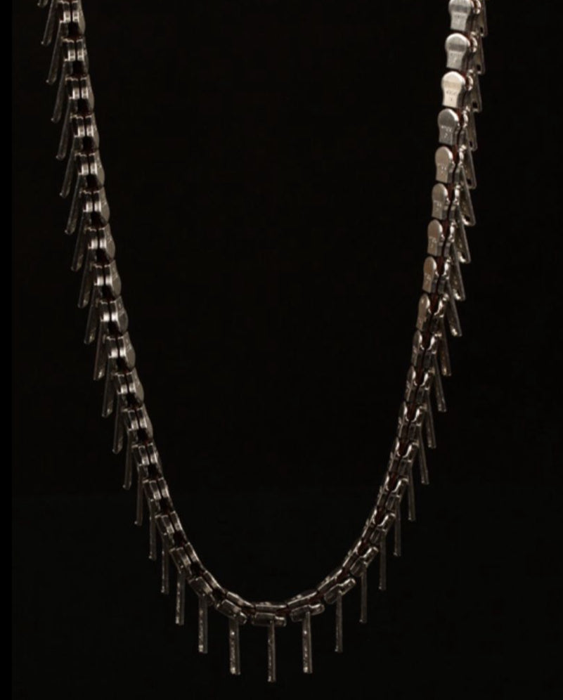 Collana multizip acciaio