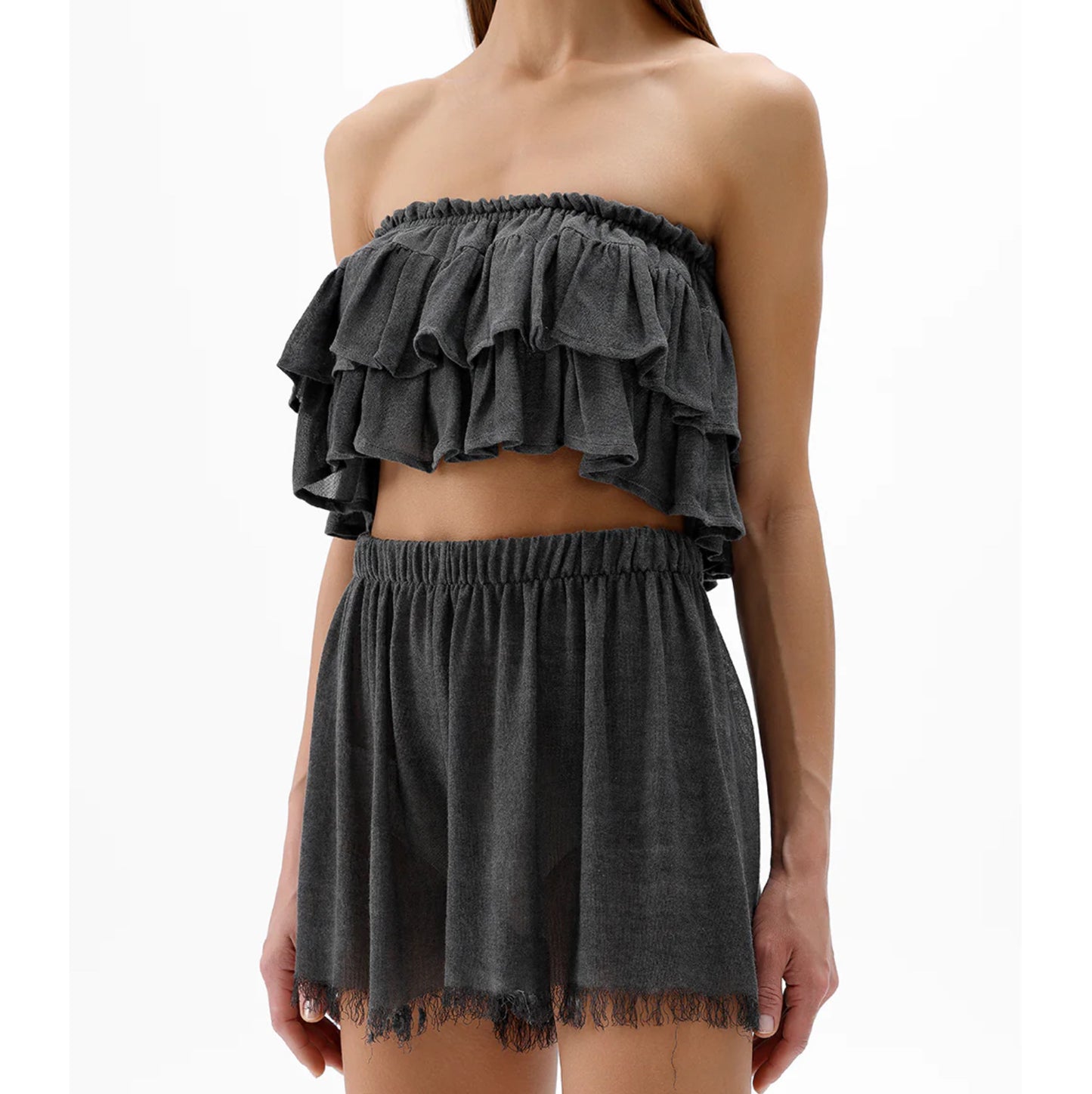 Shorts in cotone e bambù.