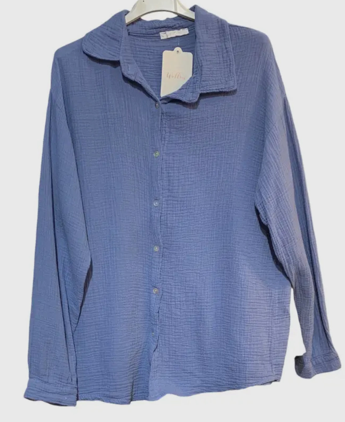 Camicia over in cotone