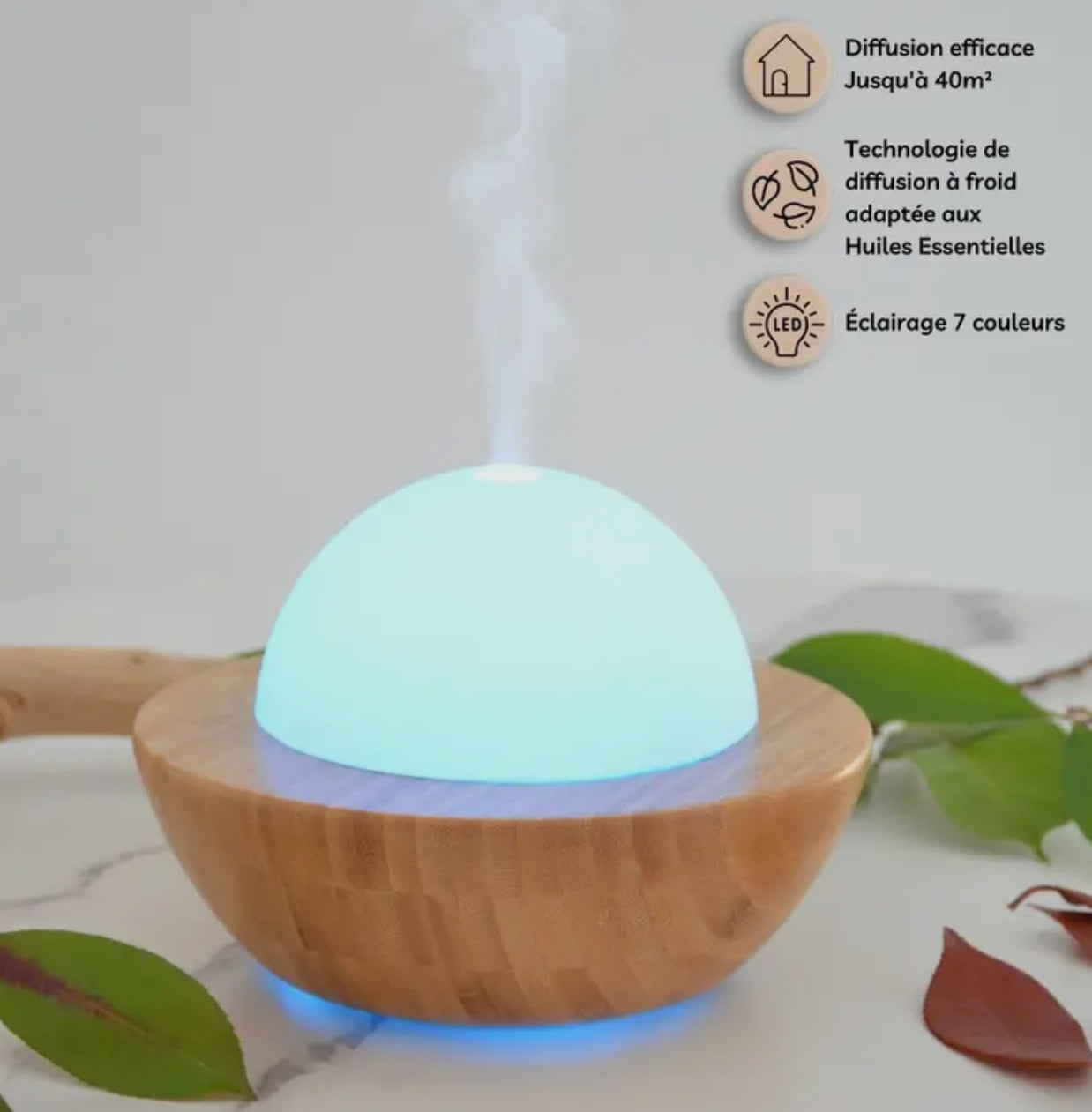 Diffusore di oli essenziali in bambù.