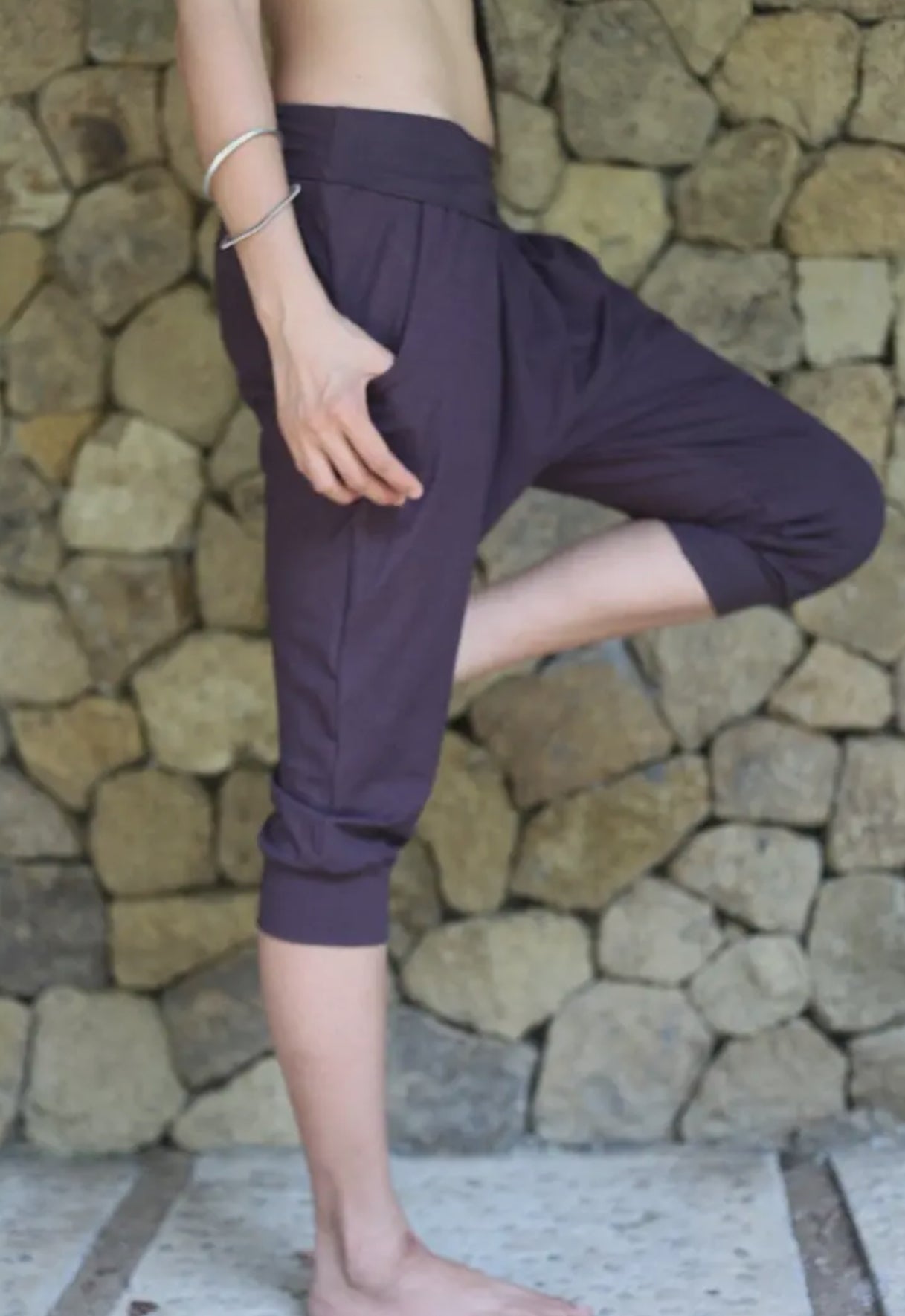 Pantaloni morbidi 3/4 in bambù