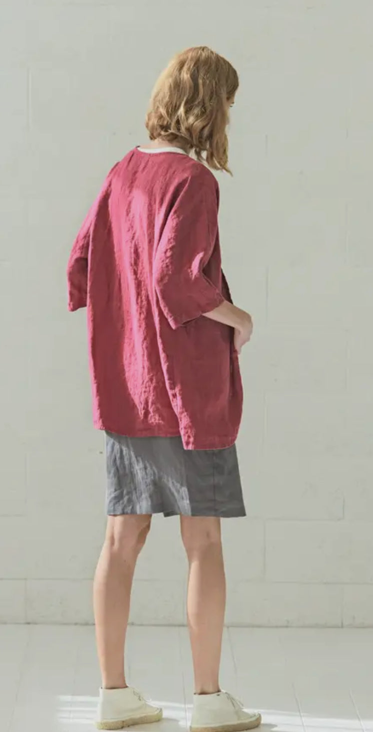 Giacca Kimono in lino