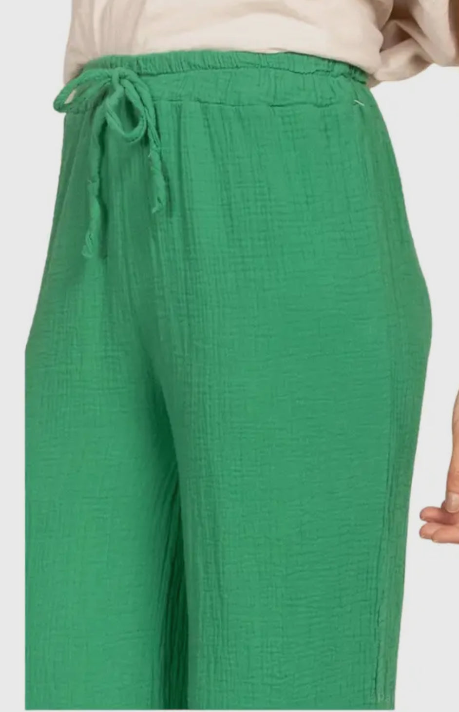 Pantaloni larghi in garza di cotone ( + colori)