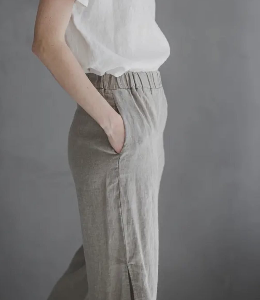 Pantalone Lino spacchi