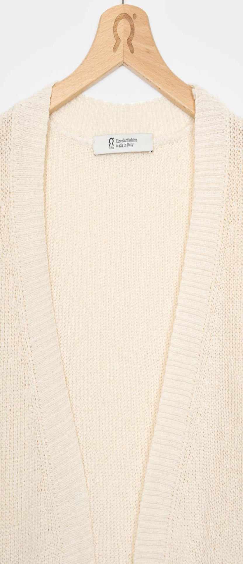 Cardigan in cotone rigenerato RIFÒ