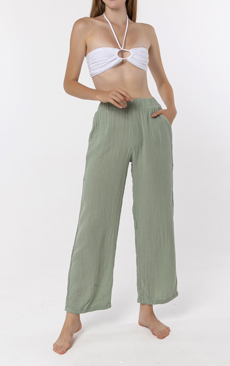 Pantalone con tasche BLANCA ( + colori)