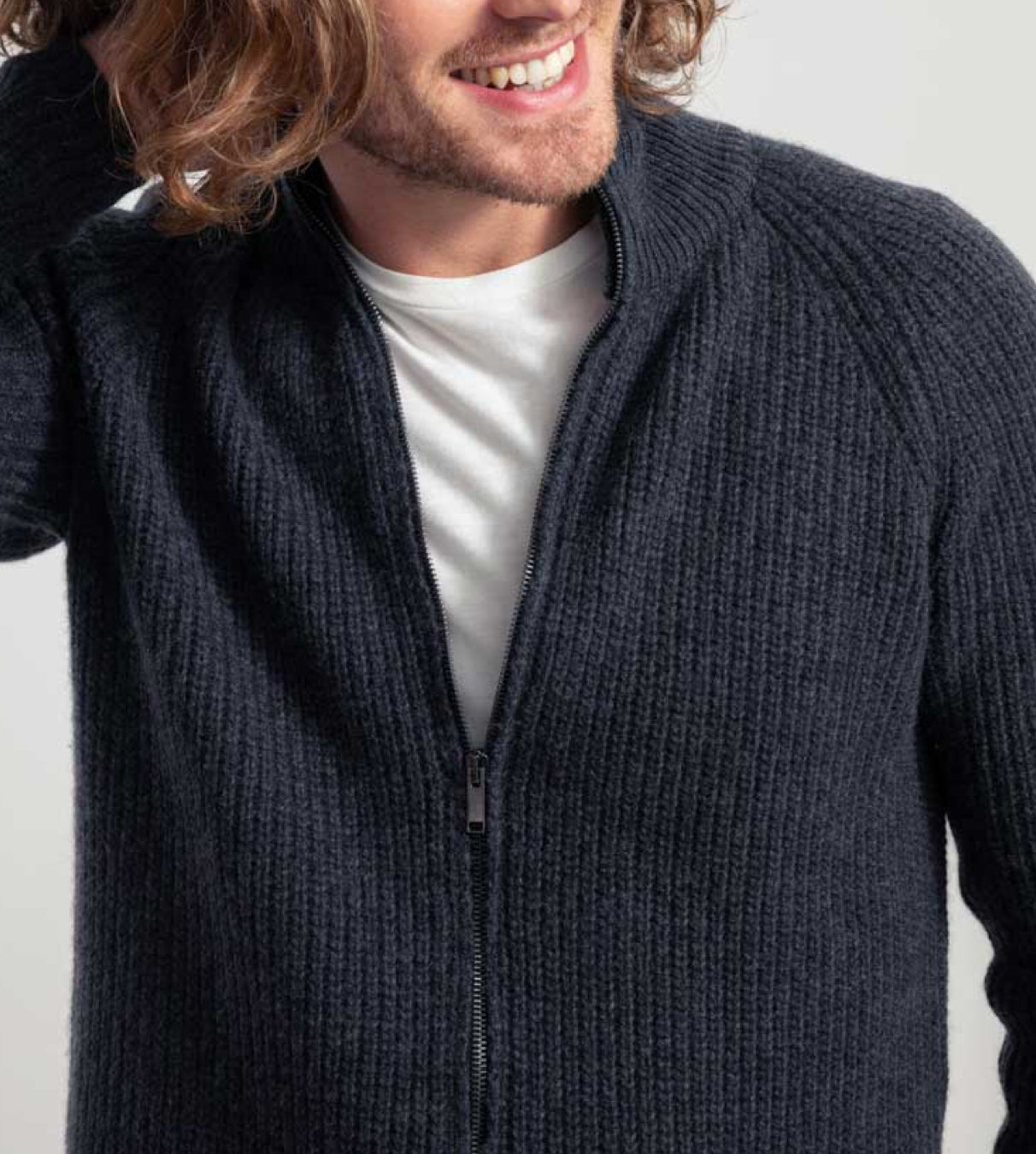 Cardigan unisex in cashmere rigenerato RIFÒ ( 2 colori)