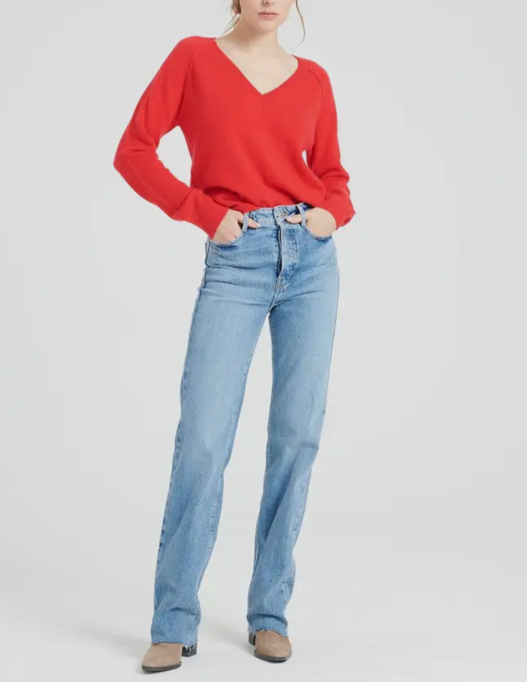 Maglione scollo V Cashmere