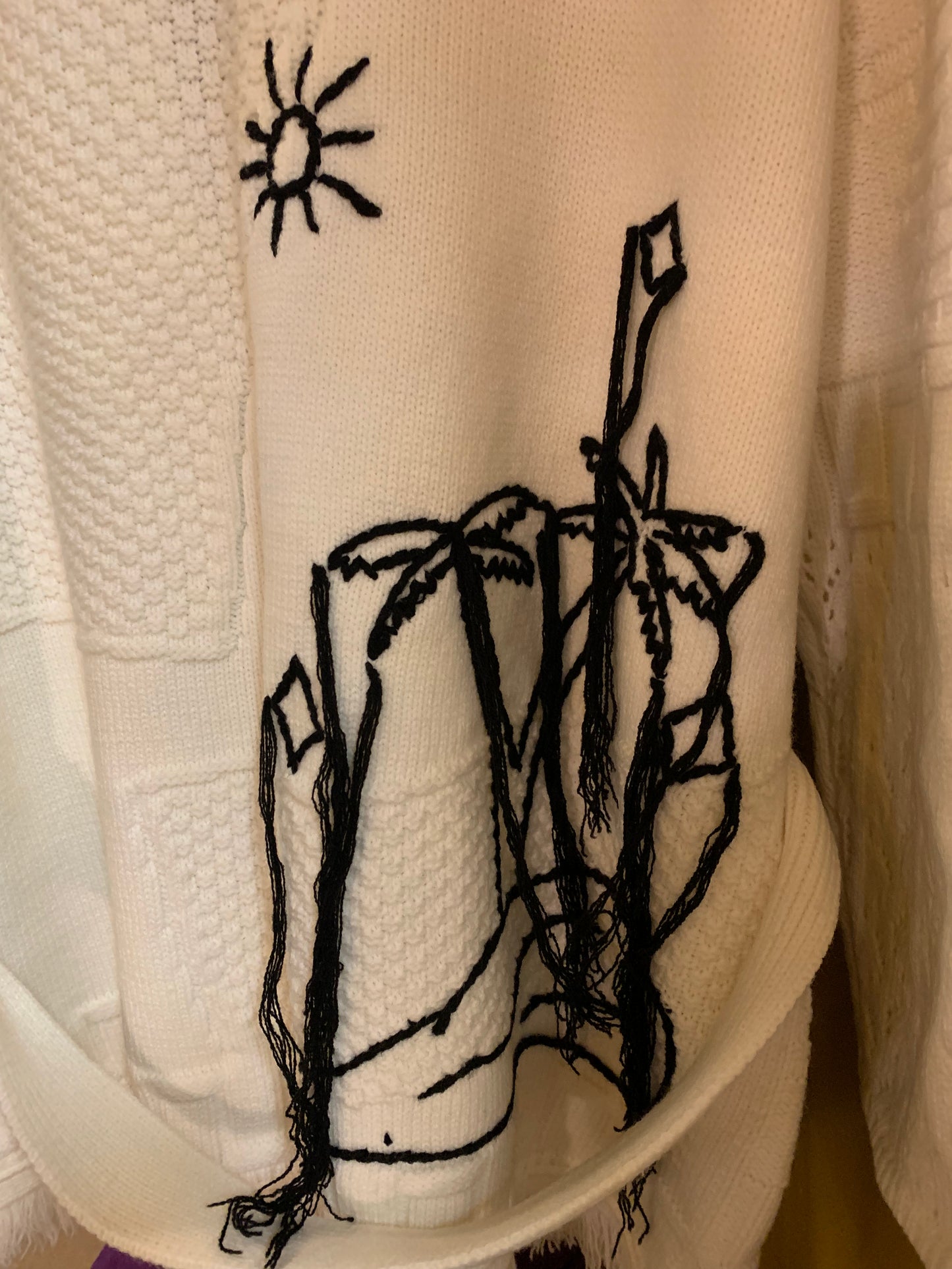 Cardigan con cintura lana/cashmere