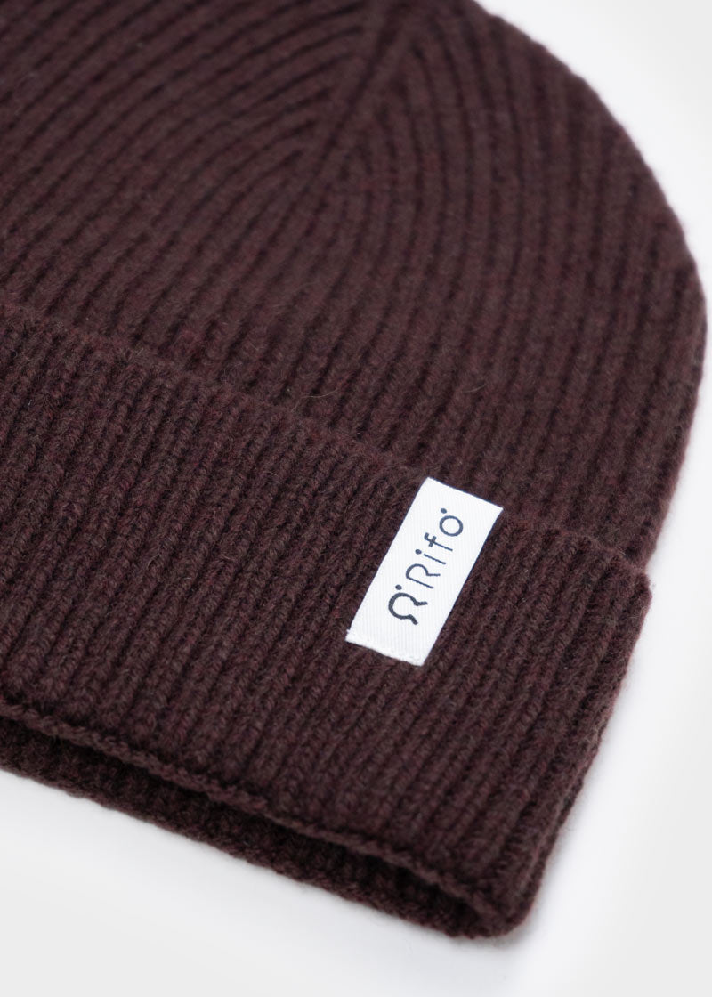 Cappello unisex in cashmere rigenerato | Marrone RIFÒ