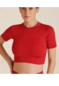 Top m/m rosso ALALA