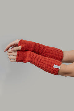 Manicotti in cashmere rigenerato Unisex | Arancio RIFÒ