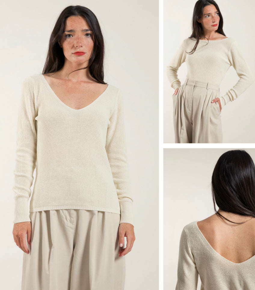 Maglione in seta rigenerata RIFO’