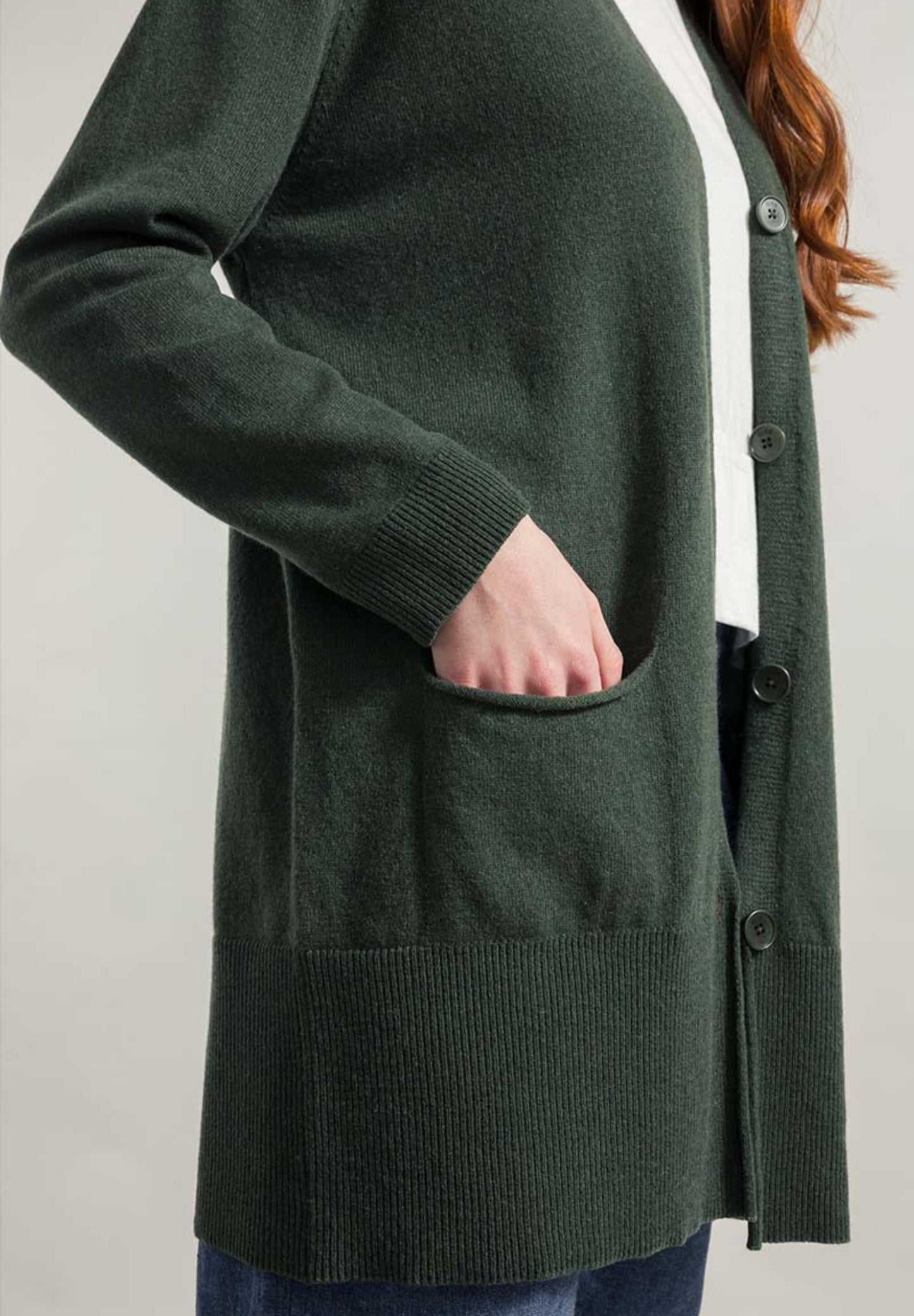 Cardigan over in Cashmere rigenerato RIFO’