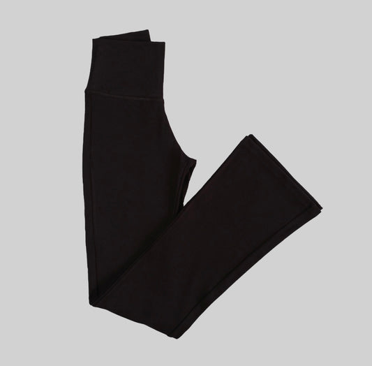 Leggings neri svasati in tencel Lando Studio