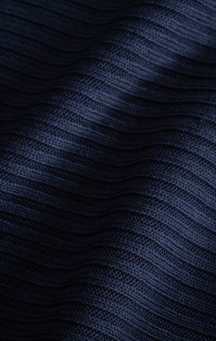 Maglia blu in viscosa Rifò