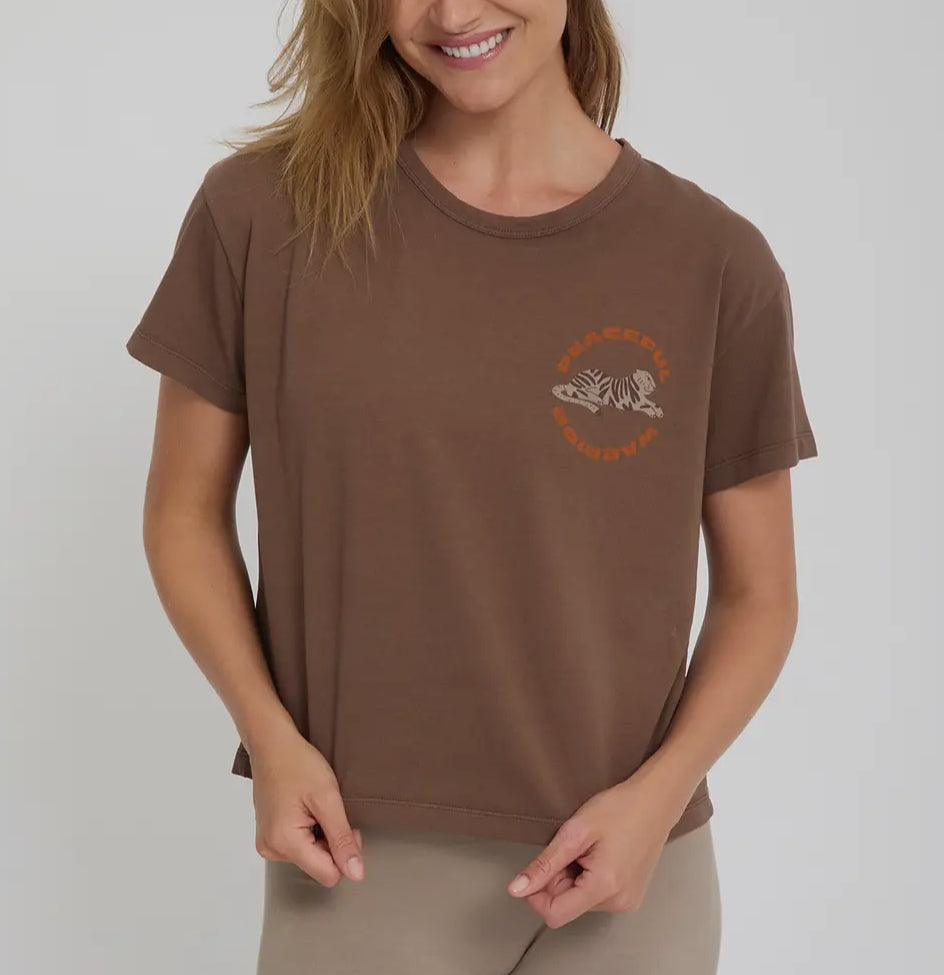 T-shirt Peace in cotone biologico ( 2 colori)