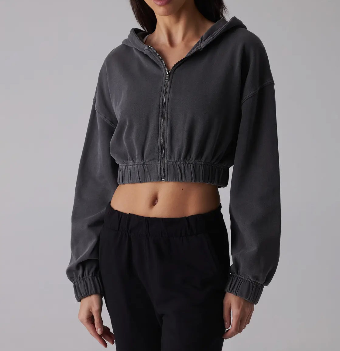 Felpa con zip e cappuccio in cotone ( + colori)