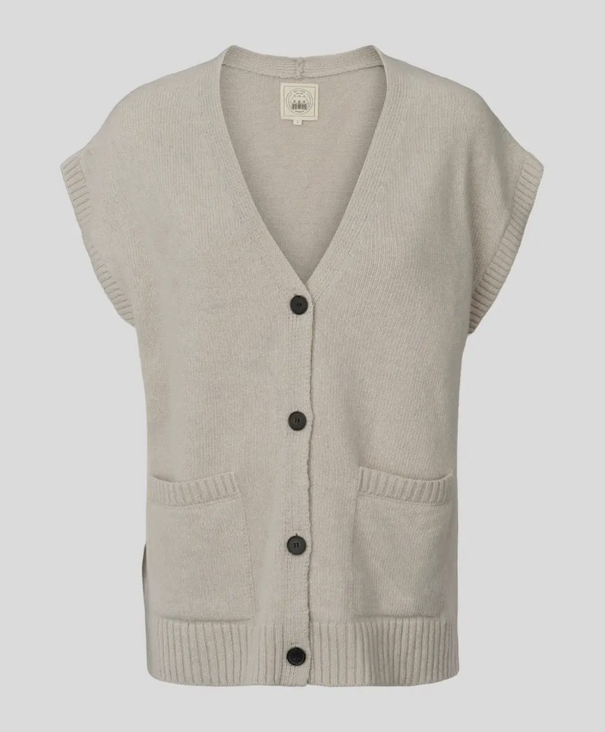 Gilet over in lana certificata