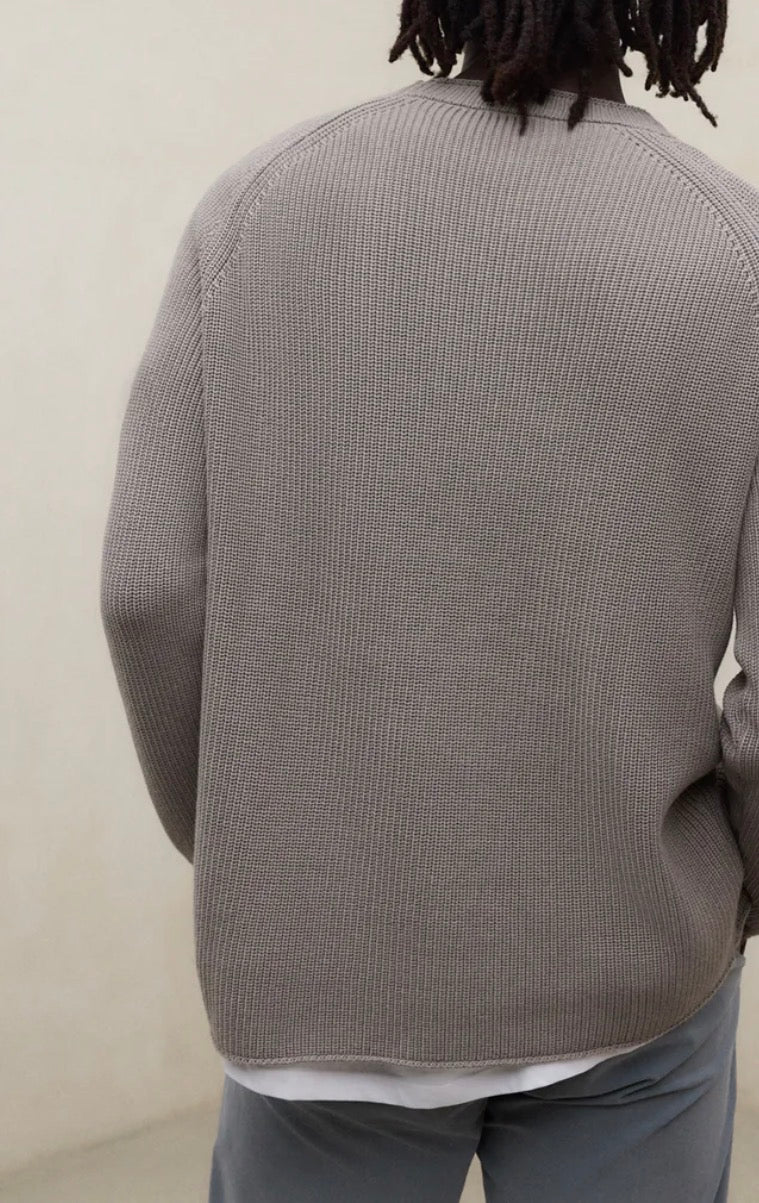 Maglione uomo in cotone kaki Ecoalf