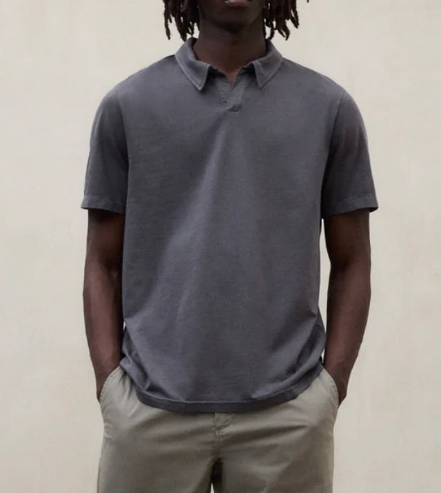 Polo uomo in cotone asfalto Ecoalf