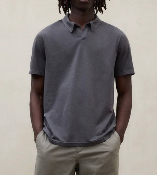 Polo uomo in cotone asfalto Ecoalf