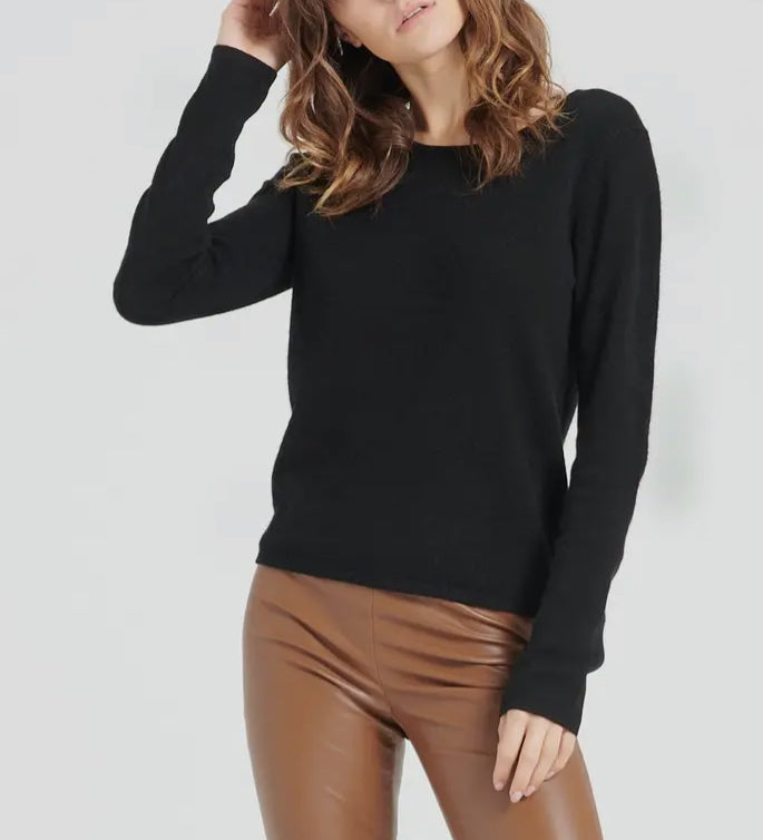 Maglione in cashmere nero