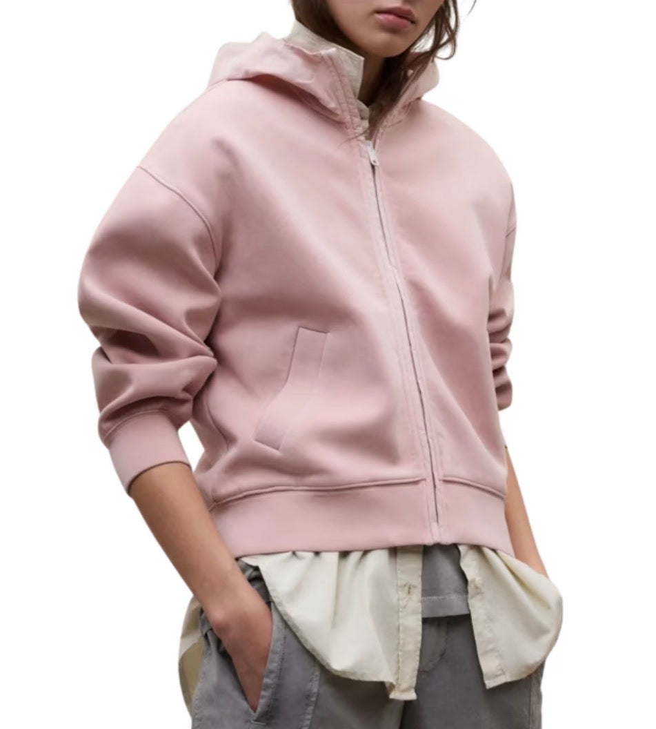 Felpa rosa aperta Ecoalf