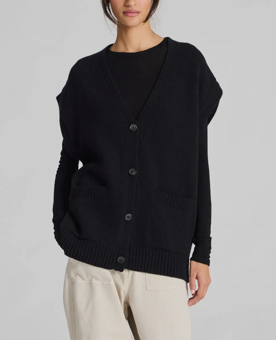 Gilet over in lana certificata