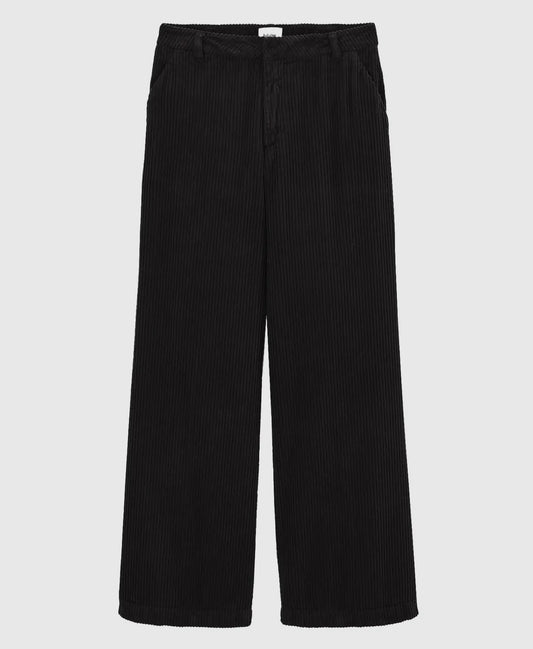 Pantalone in velluto nero