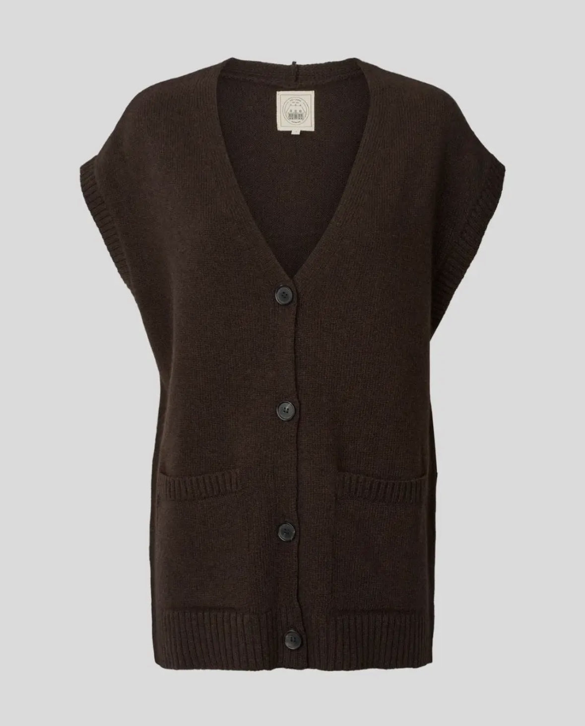 Gilet over in lana certificata