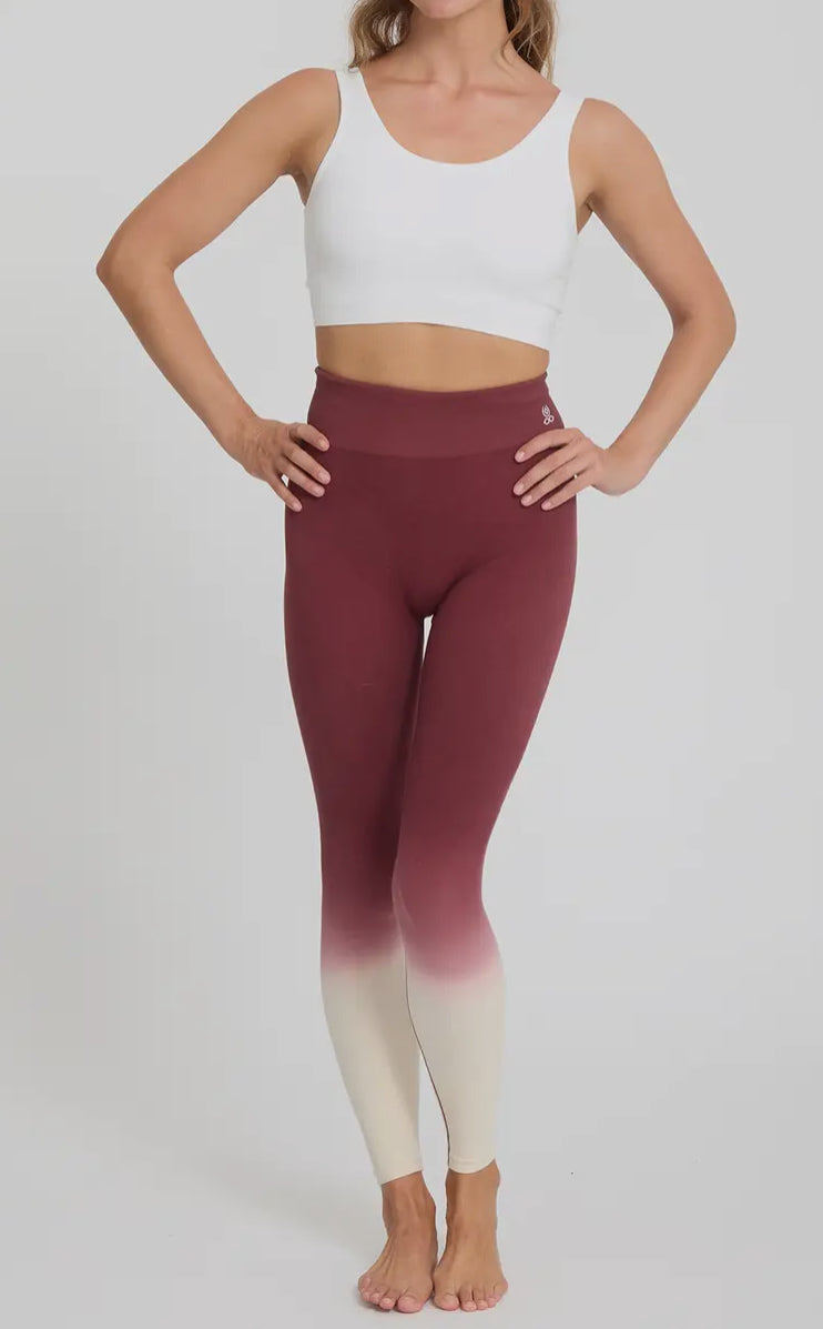 Leggings in cotone dip dye YOGA SEARCHER