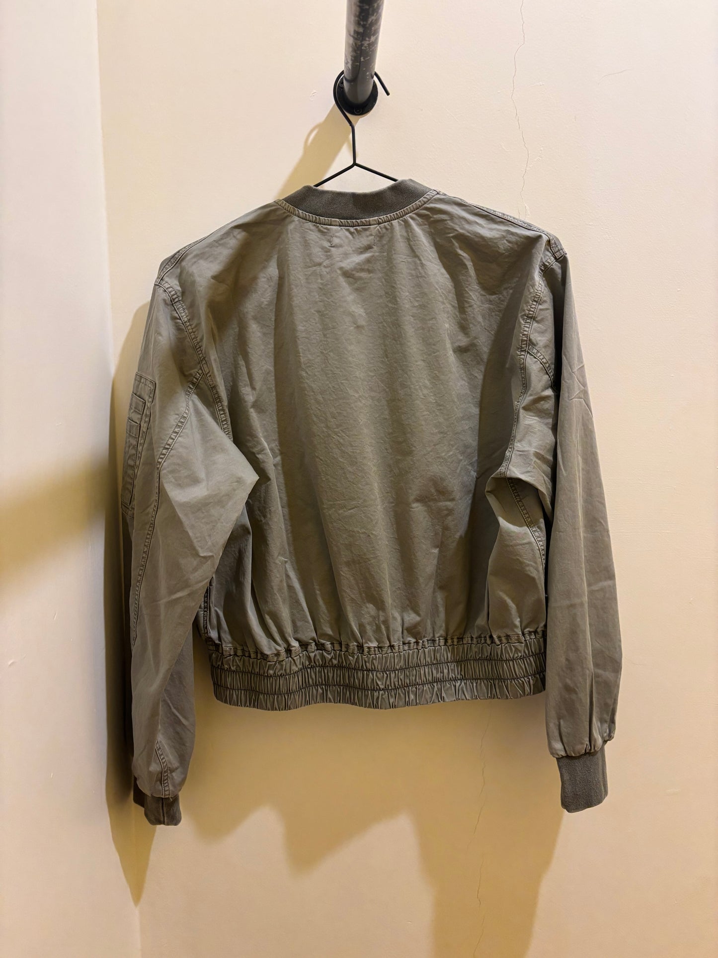 Bomber in cotone verde salvia Keeling