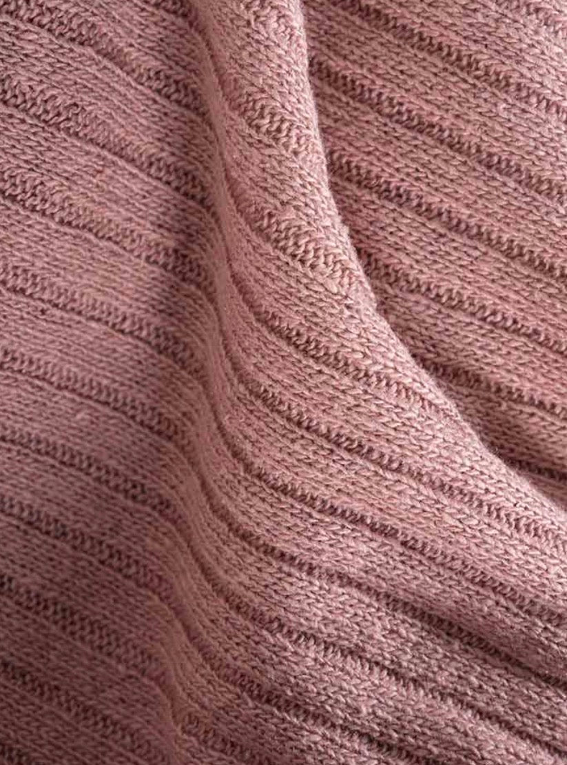Lupetto rosa  in seta rigenerata Rifò’