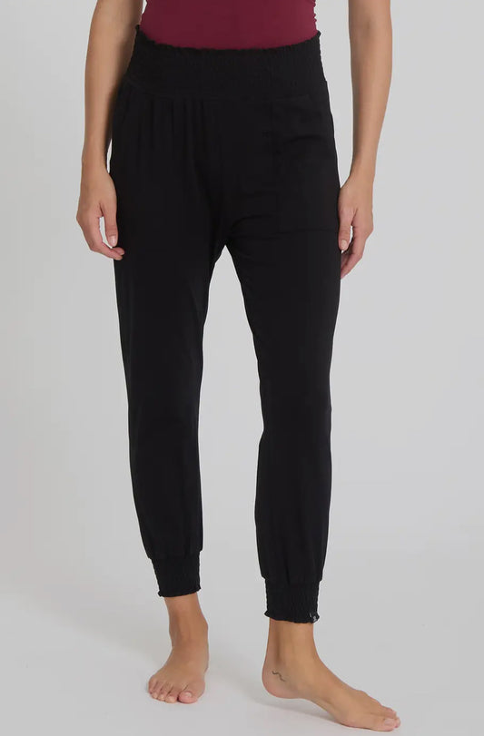 Pantaloni da yoga in cotone
