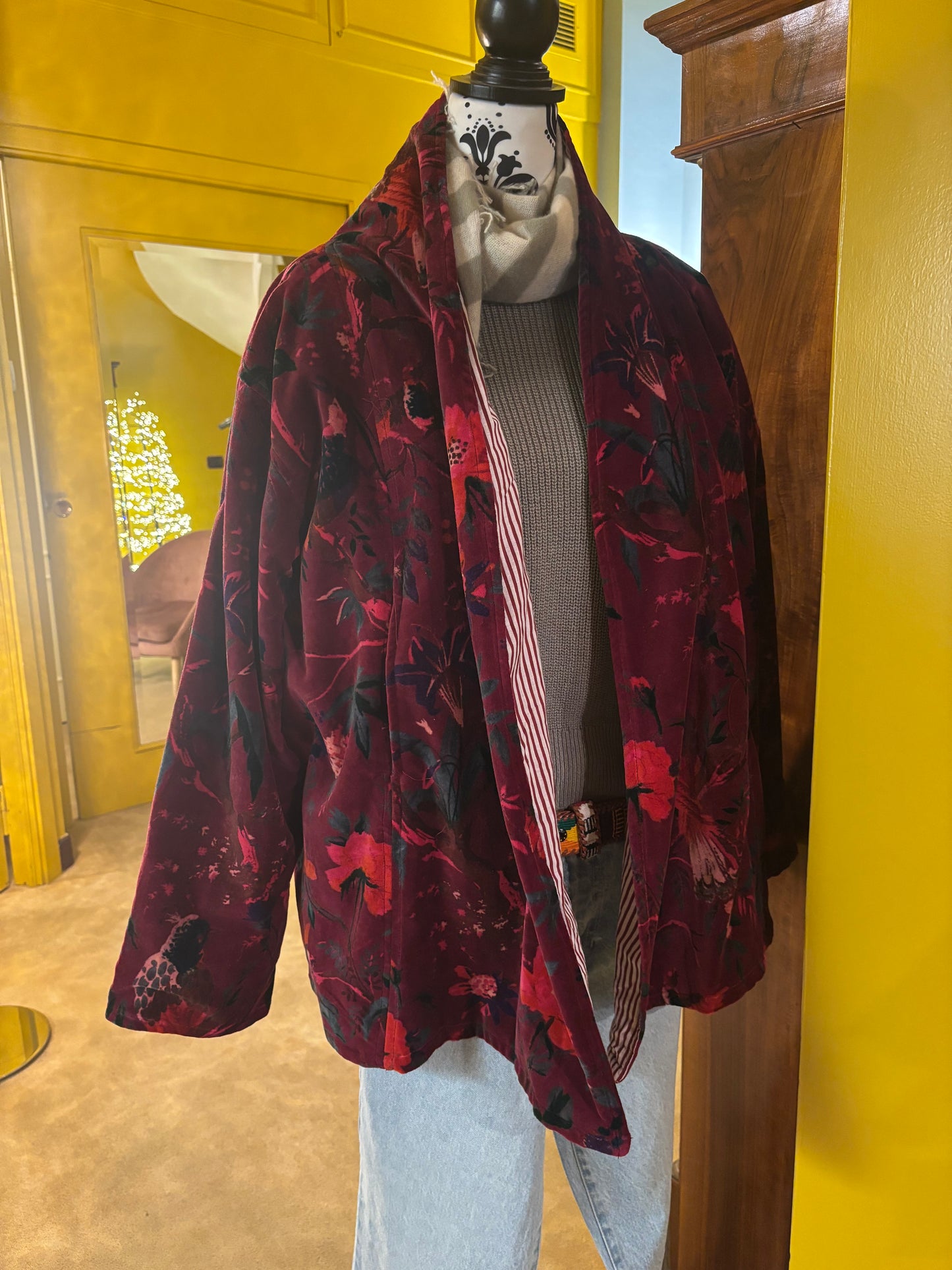 Blazer in velluto di cotone fantasia ( + varianti)
