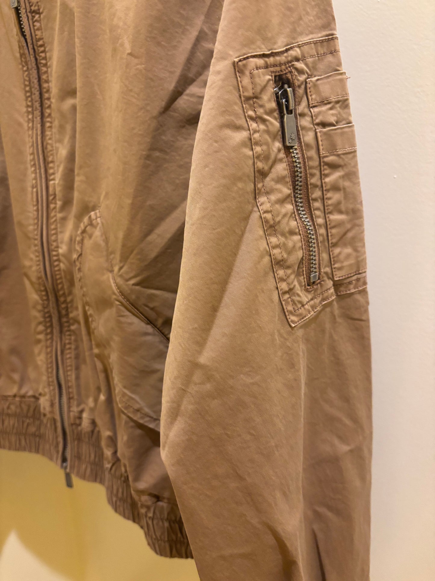 Bomber in cotone cammello Keeling