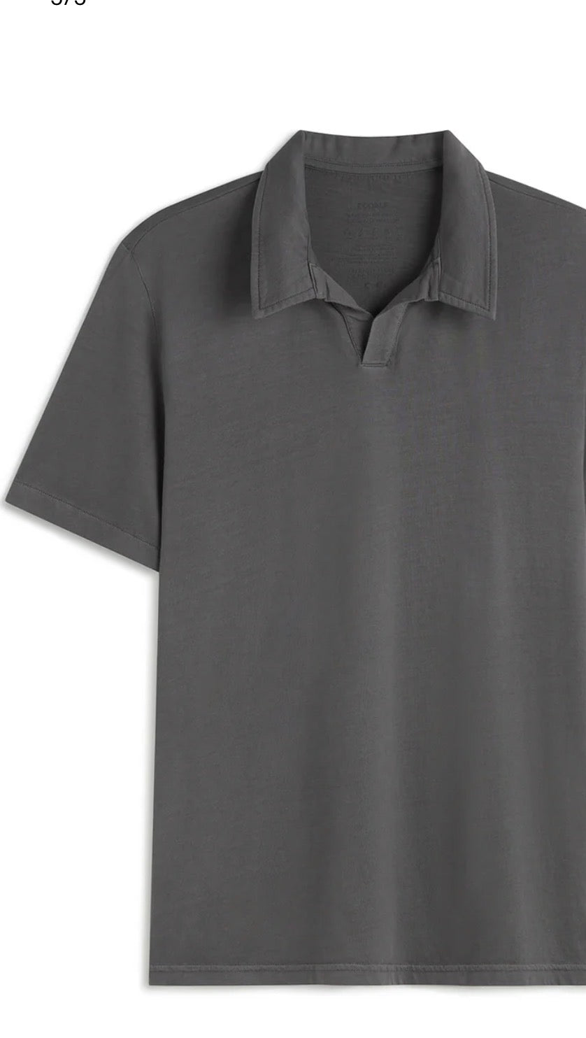 Polo uomo in cotone asfalto Ecoalf