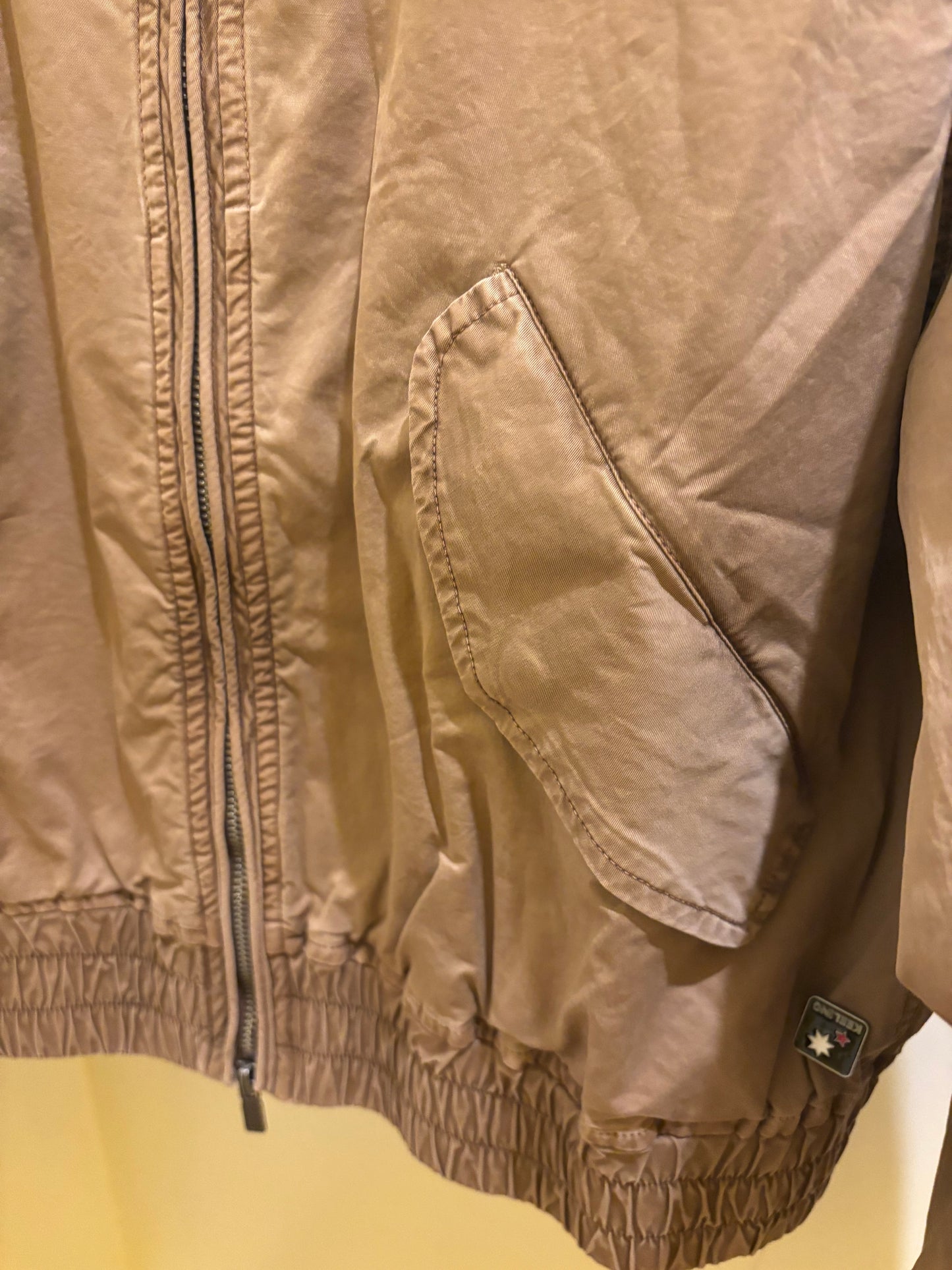 Bomber in cotone cammello Keeling