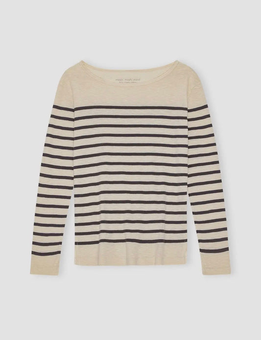 Maglia a righe in cotone biologico