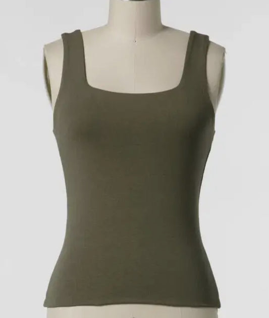 Top in cotone doppio strato