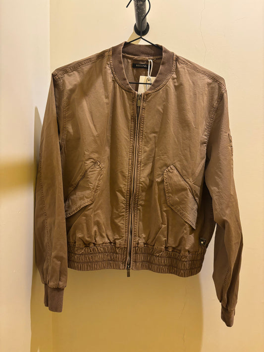 Bomber in cotone cammello Keeling