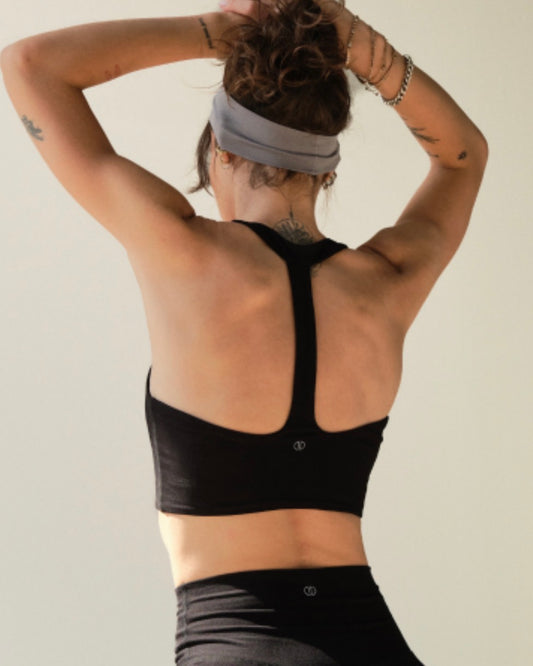 Racer bralette nera Lando Studio